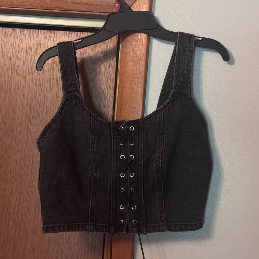 Black Denim Top